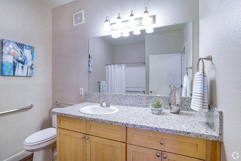 decorated Bathroom | Seville at Mace Ranch in Davis CA
