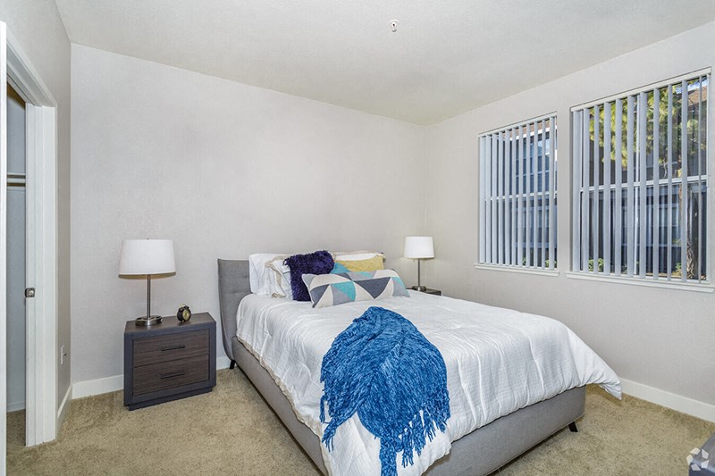 Bedroom - furnished | Seville at Mace Ranch in Davis CA