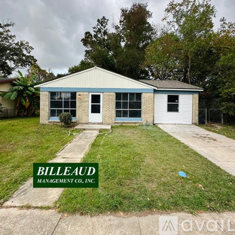 A house with a sign that says "BILLEAUD MANAGEMENT CO. INC." in front of it.