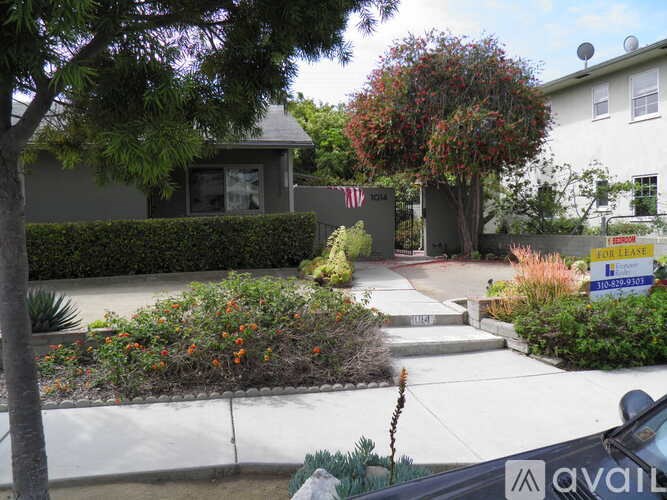 A house with a yard and a car parked in front.