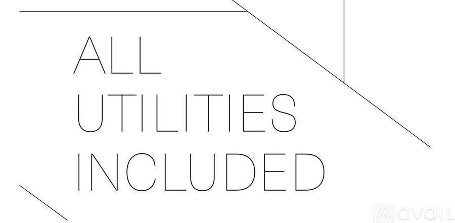 A graphic with the text "ALL UTILITIES INCLUDED" on a white background.