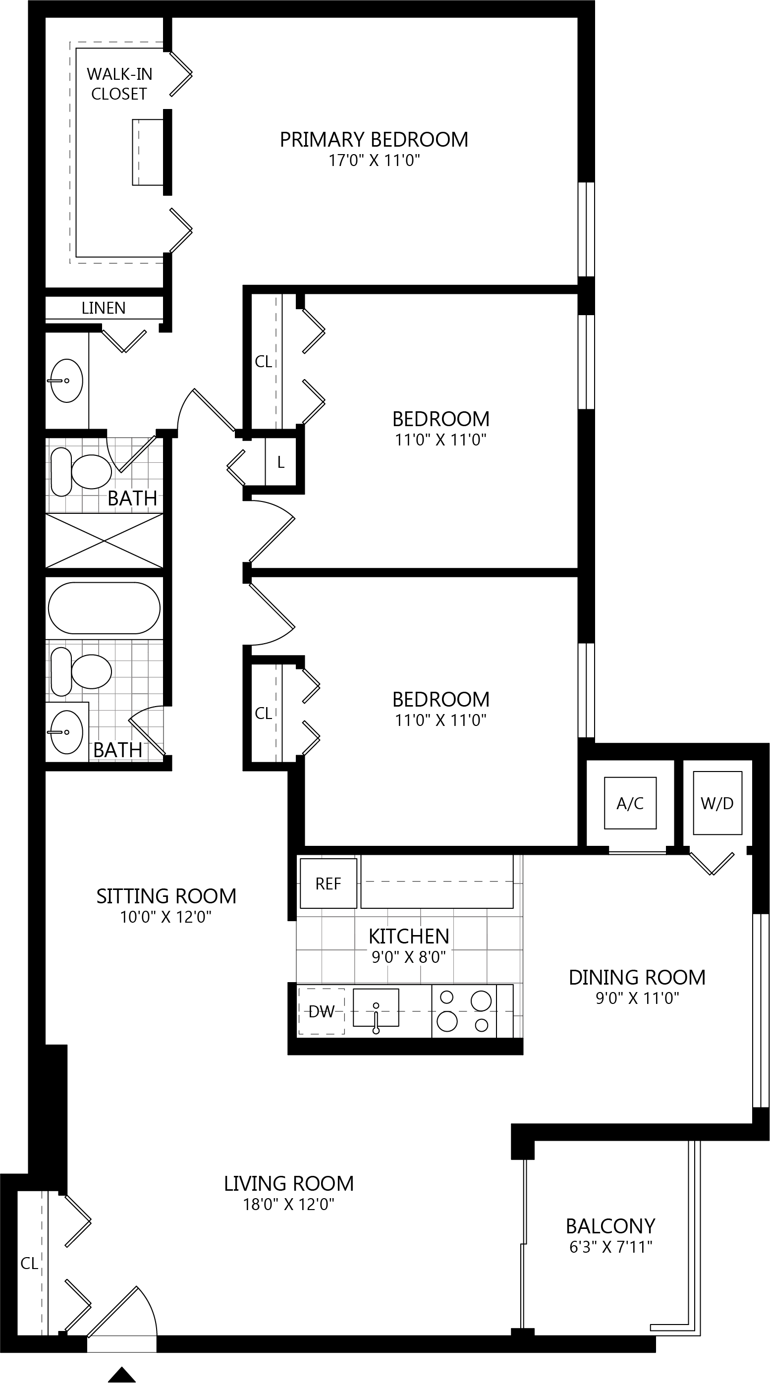 2 bed/ 2 Bath-B9