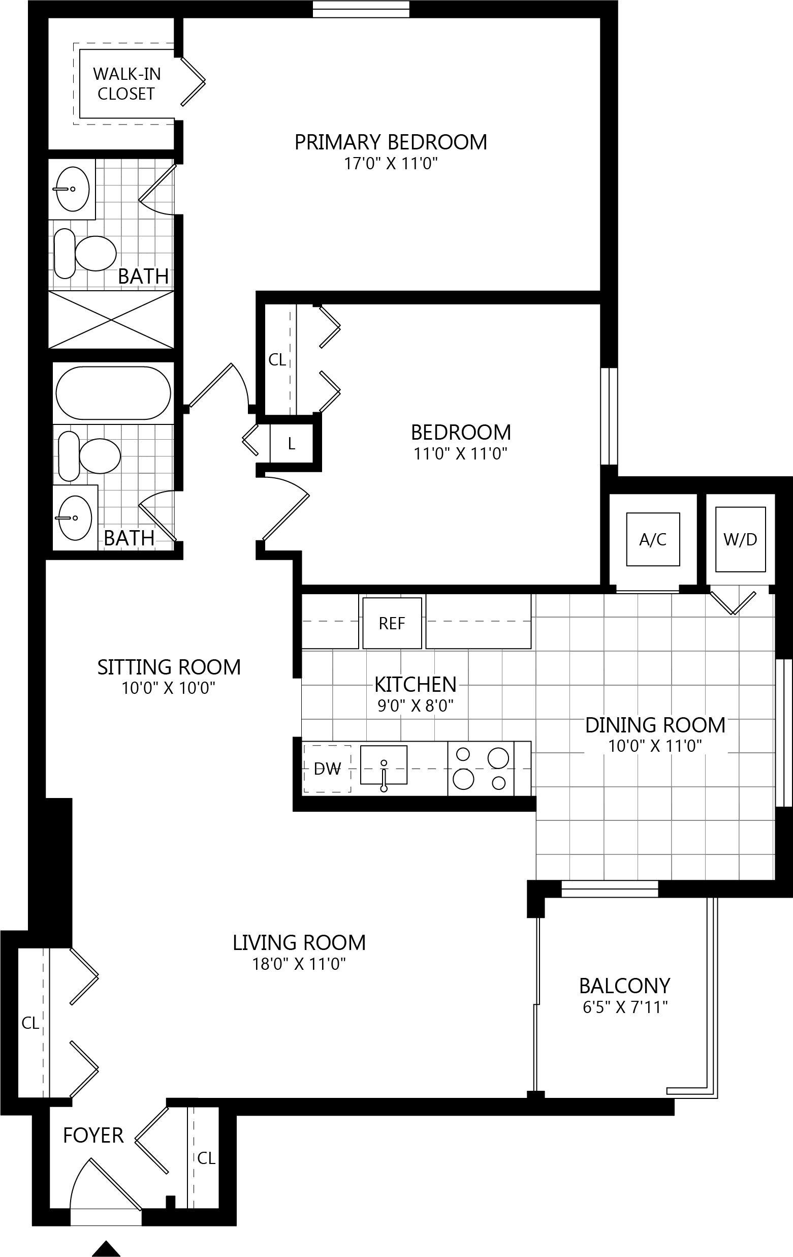2 bed/ 2 Bath-B2