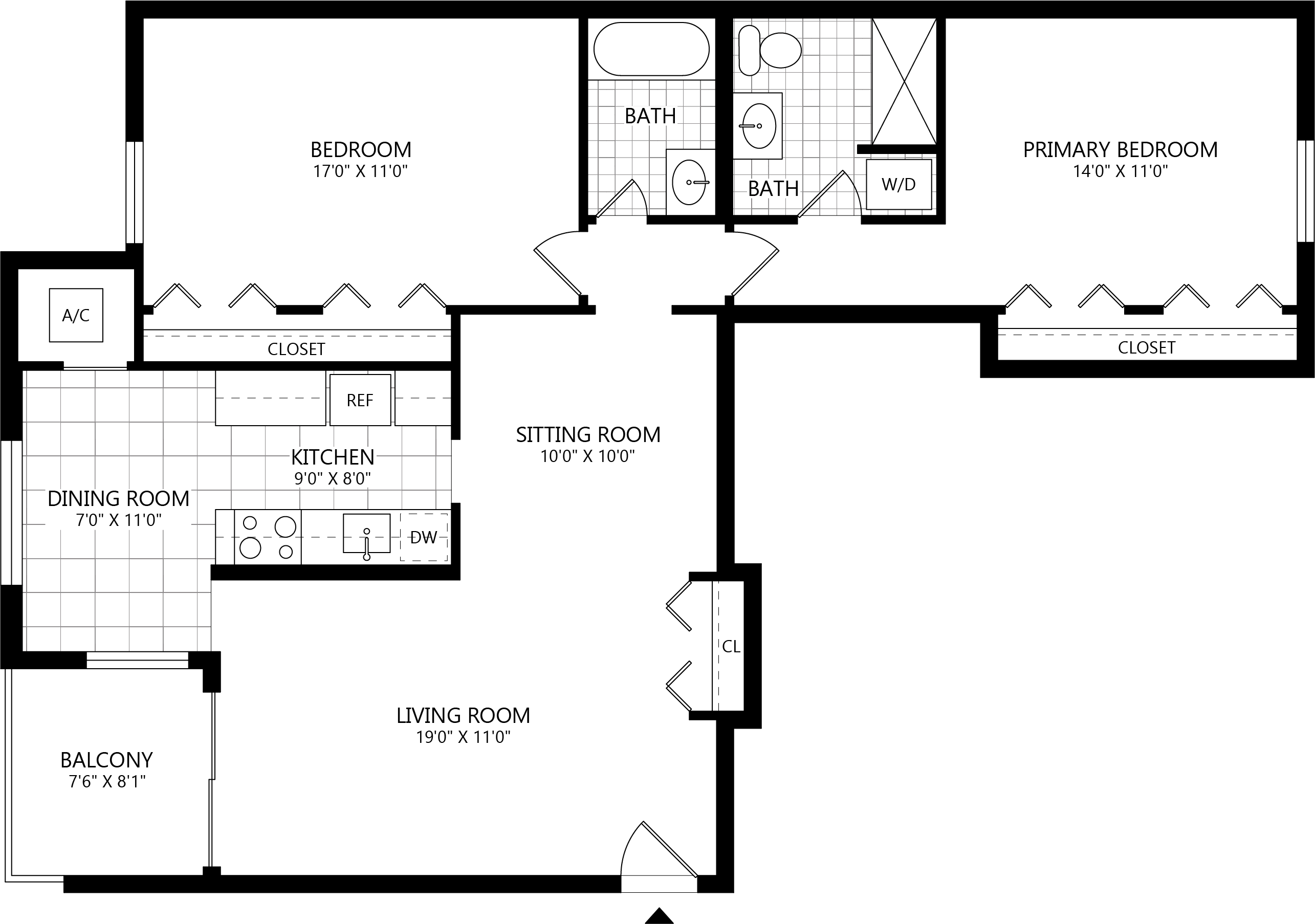 2 bed/ 2 Bath-B3