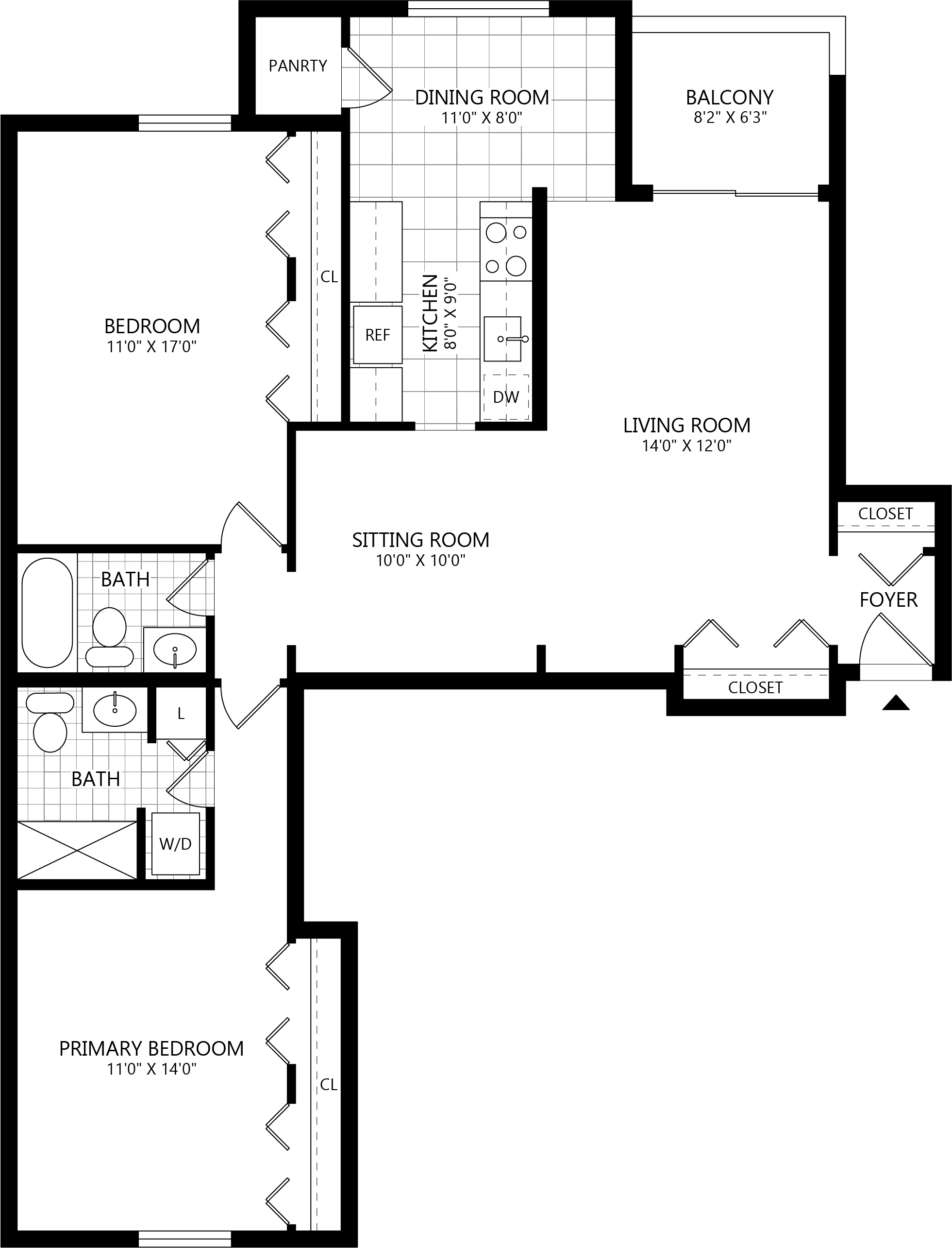 2 bed/ 2 Bath-B5