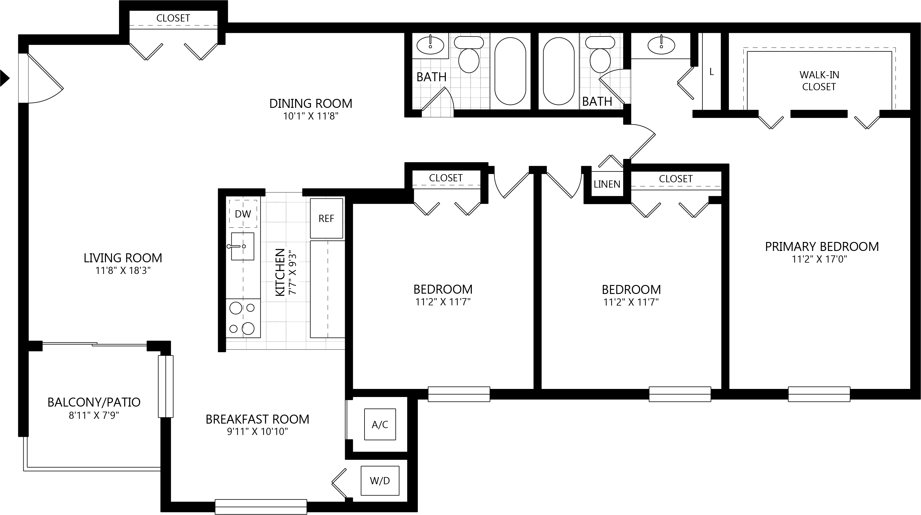 3 Bed/2 Bath C2