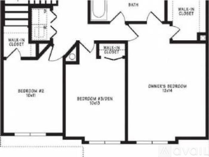 A floor plan of a house with labeled rooms and dimensions.