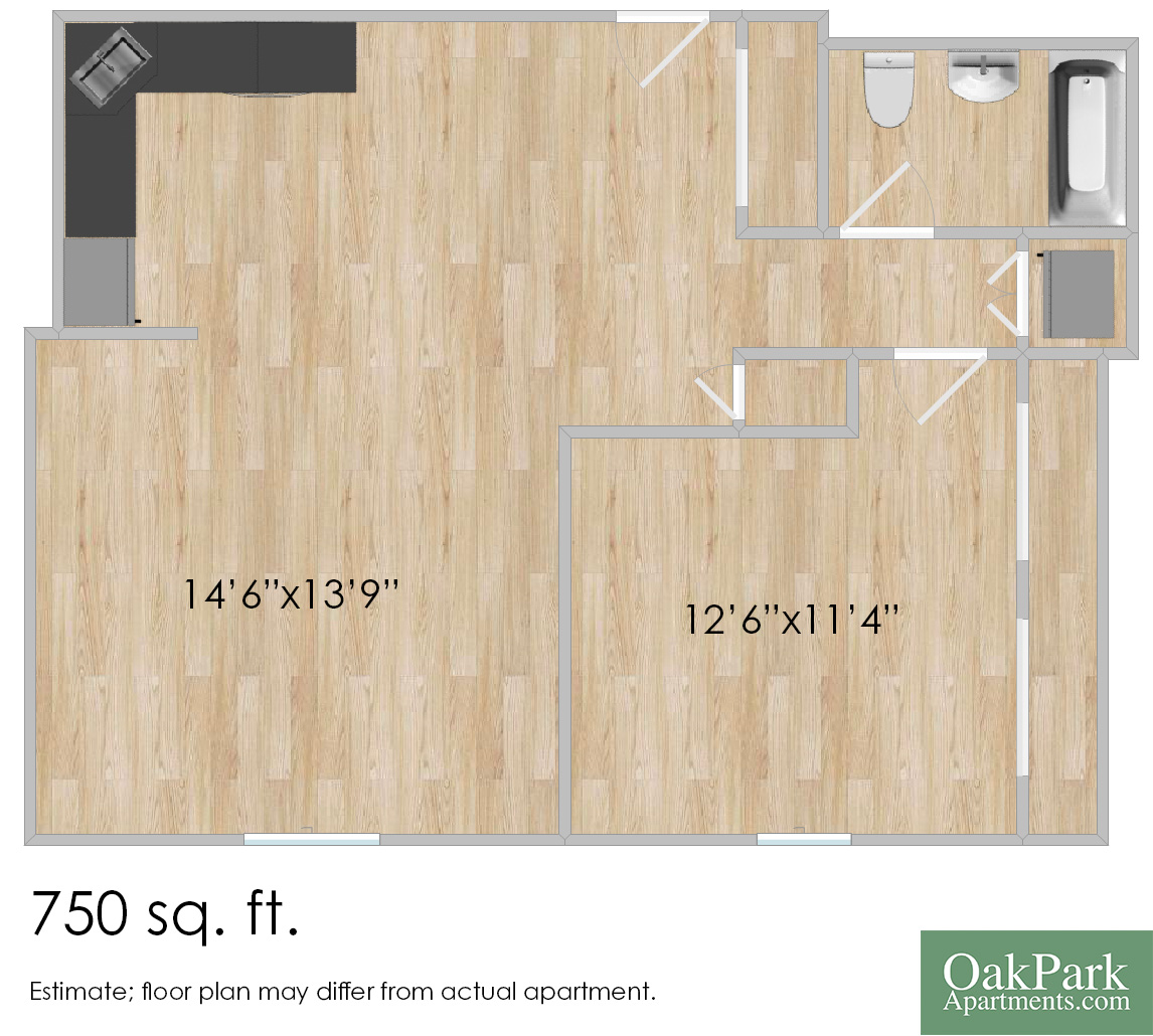 1 Bedroom +