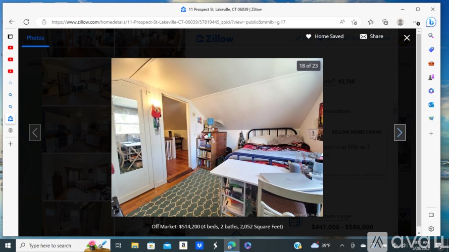 A bedroom with a bed, dresser, and a window.
