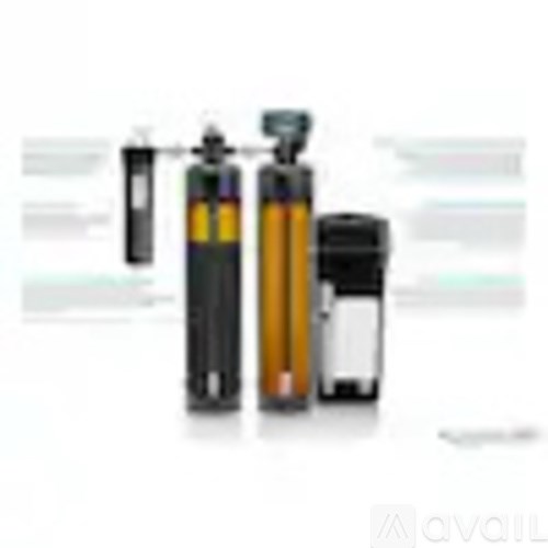 A set of electronic devices including a black and yellow cylinder, a black and silver cylinder, and a black and white device.