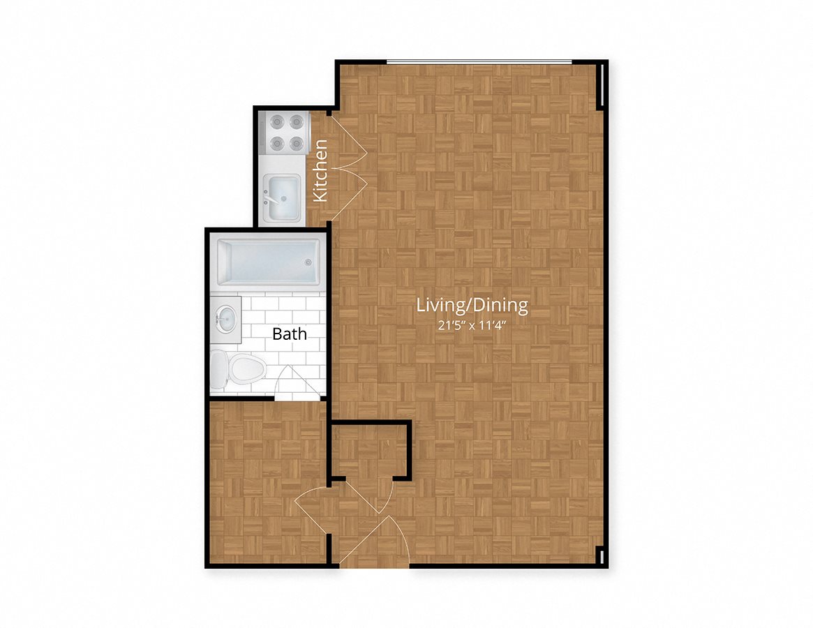 Floor Plans Studio Apartments Wesley Heights 1 Bedroom