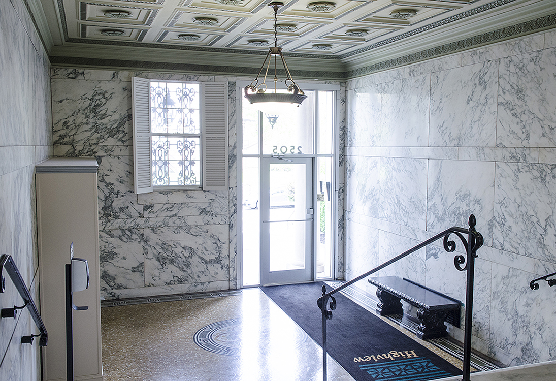 Highview Apartments lobby near Columbia Heights and U Street Washington DC
