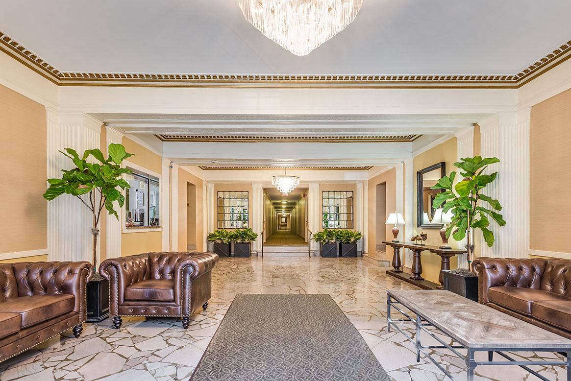 Building lobby at Chalfonte, Washington, Washington
