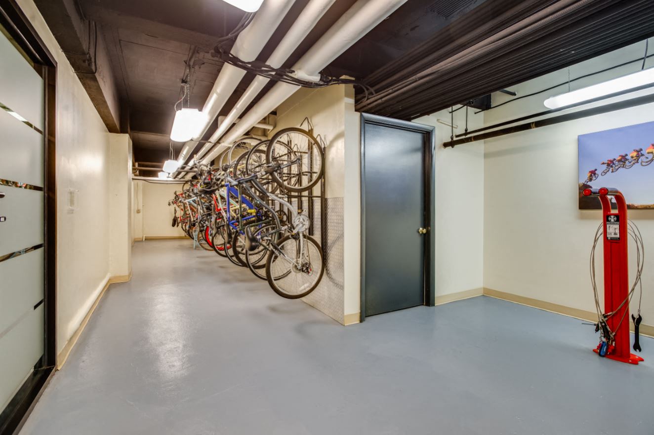 Bike storage at Belvedere, Washington