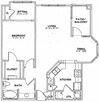 1 bed / 1 bath - A4