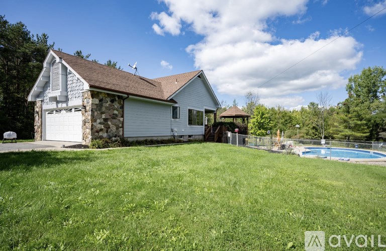 A house with a pool in the backyard.