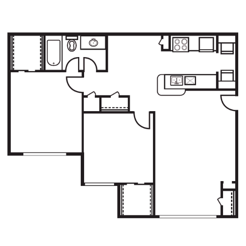 B2 Floor Plan at The Meadows