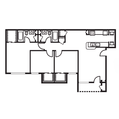 C1 Floor Plan at The Meadows