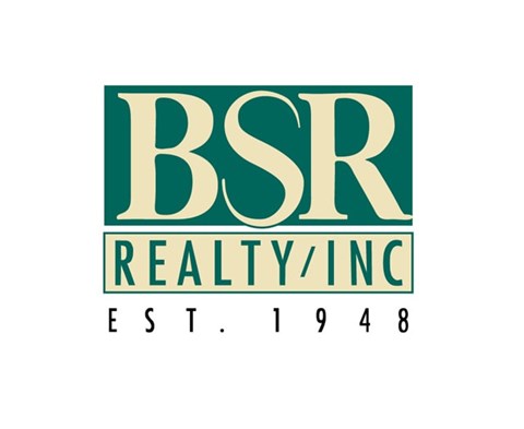 BSR Realty/Inc logo with green and gold colors.