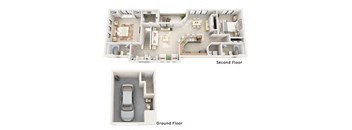 The Lexington Two Bedroom Two Bathroom Apartment