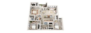 The Westminister Three Bedroom Two Bathroom Apartment