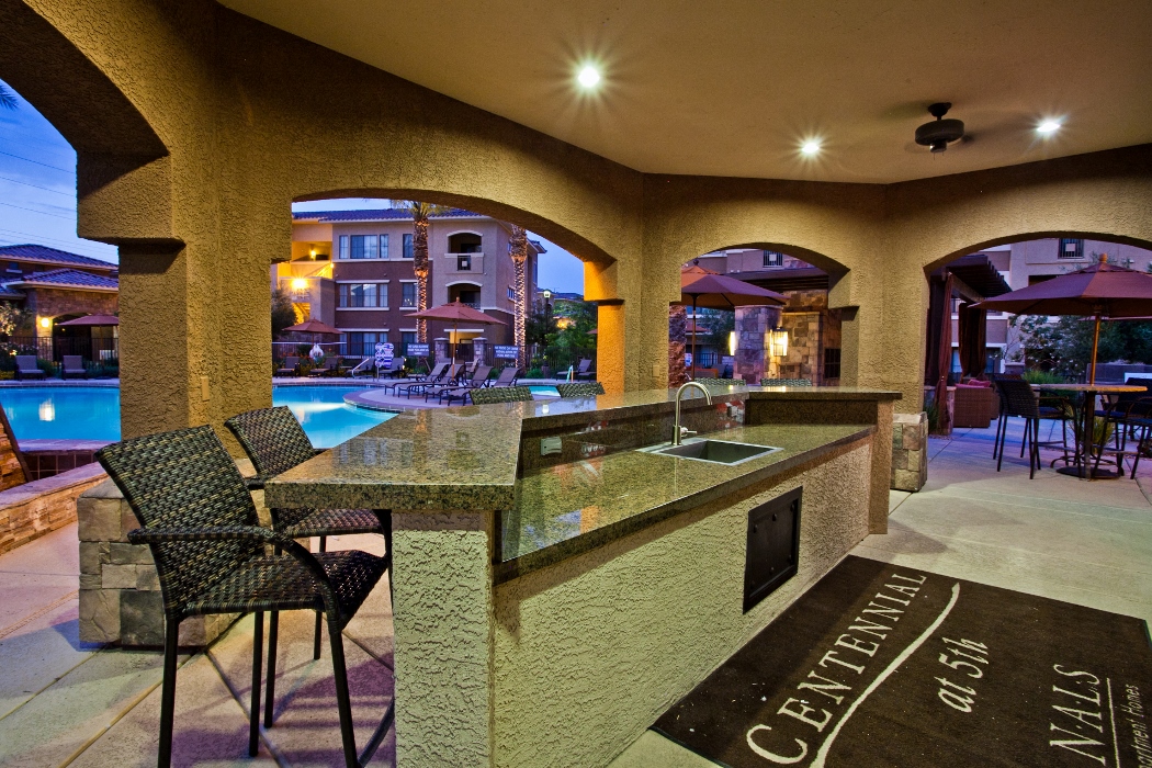 Gazebo with Bar at Apartments Near Las Vegas Motor Speedway