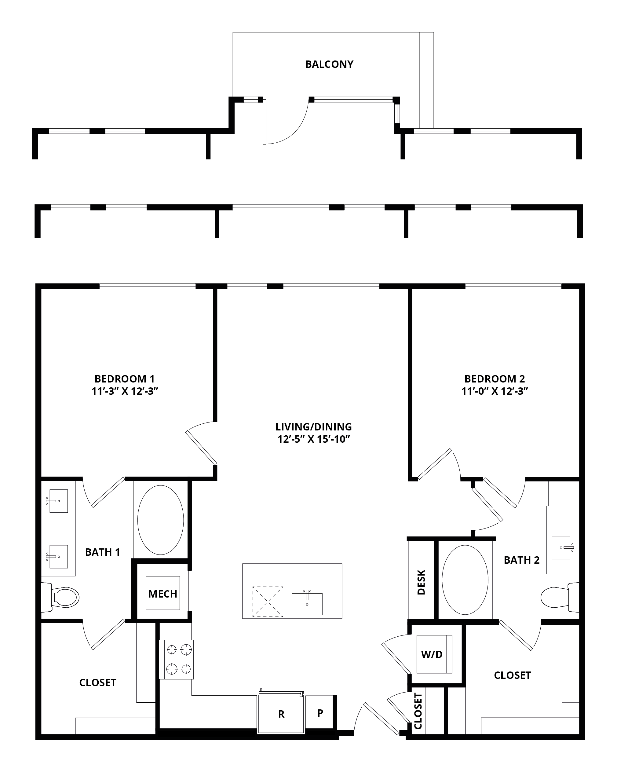 2 Bed/2 Bath-Cunningham
