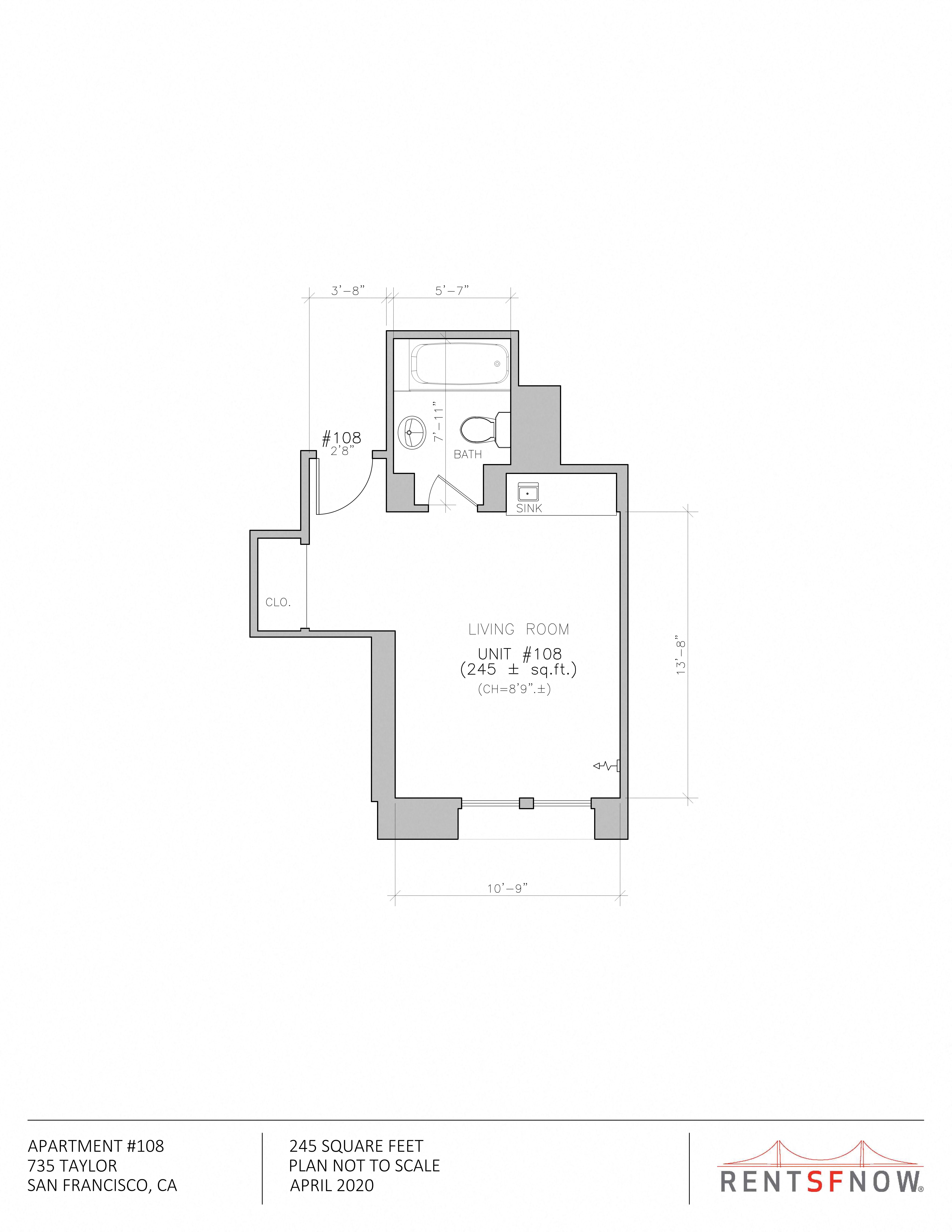 1 Efficiency 1 Bath Apartment