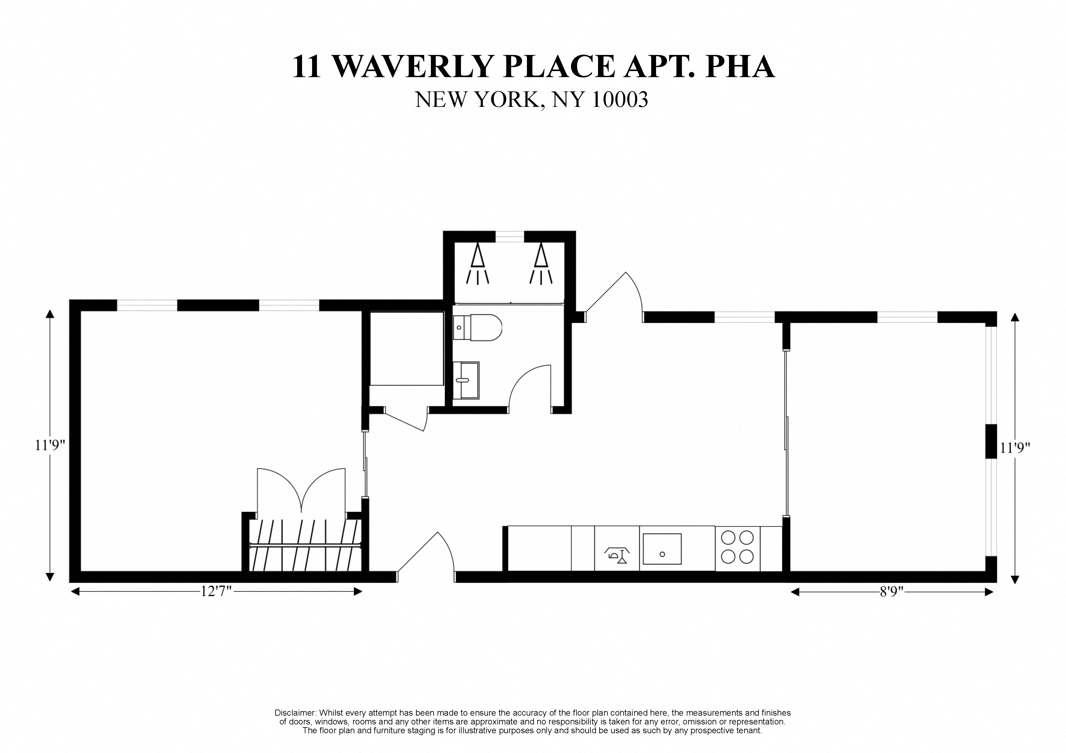 11 WAVERLY PLACE APT PHA -NEW YORK NY 10003 – GREENWICH VILLAGE – 2D FLOORPLAN