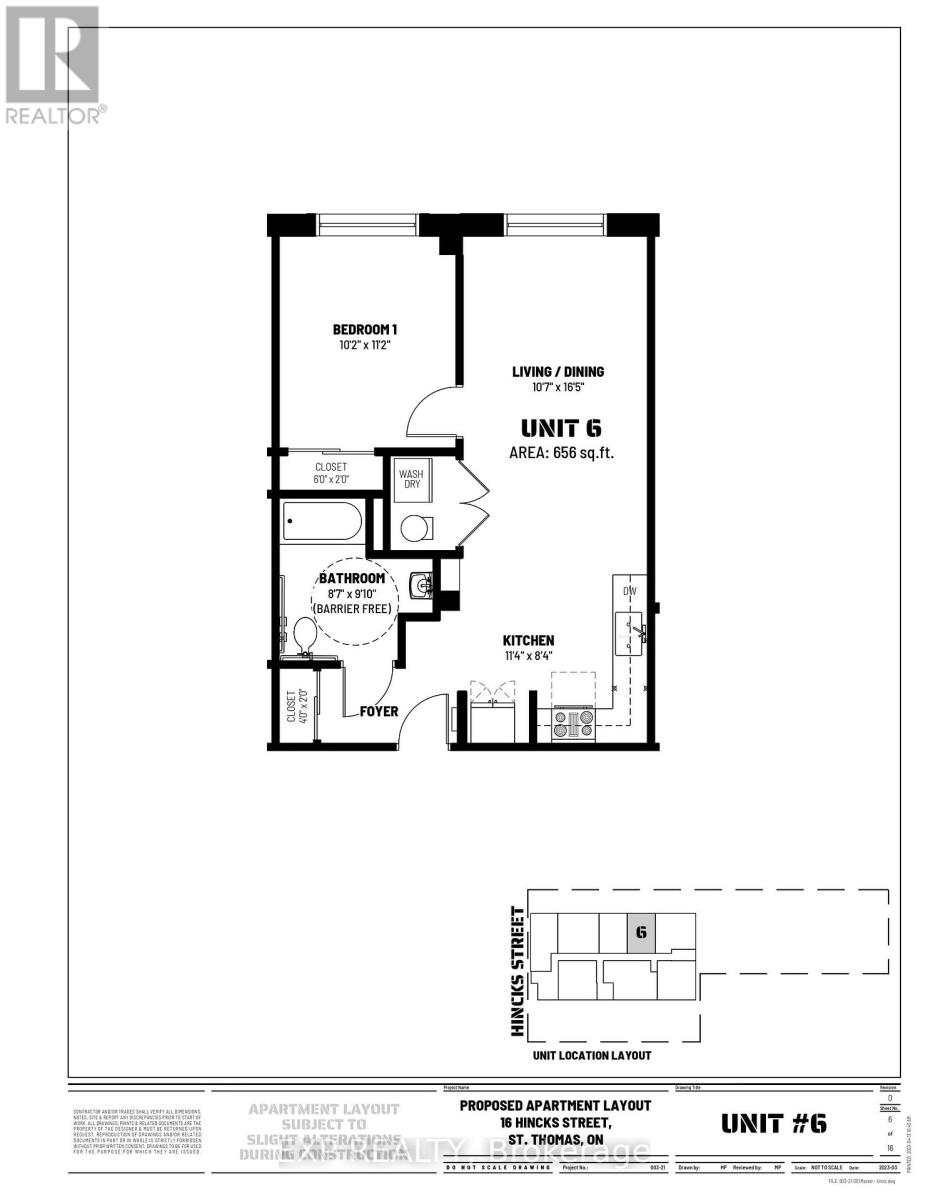 A floor plan for apartment layout in St. Thomas.