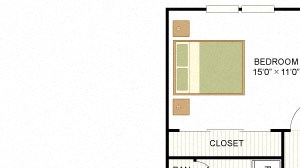 Plan B2 Two Bed One Bath 840 Sq.ft. FloorPlan Plan B2 Two Bed One Bath 840 Sq.ft. FloorPlan at Peppermill Apartments, CLEAR Property Management, Universal City
