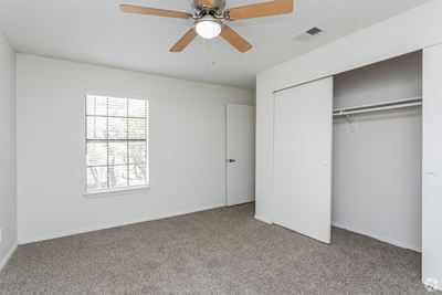 Large Closets In Bedrooms at Peppermill Apartments, CLEAR Property Management, Universal City, TX, 78148