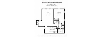 Auburn Harris Courtyard - 1 Bed/1 Bath