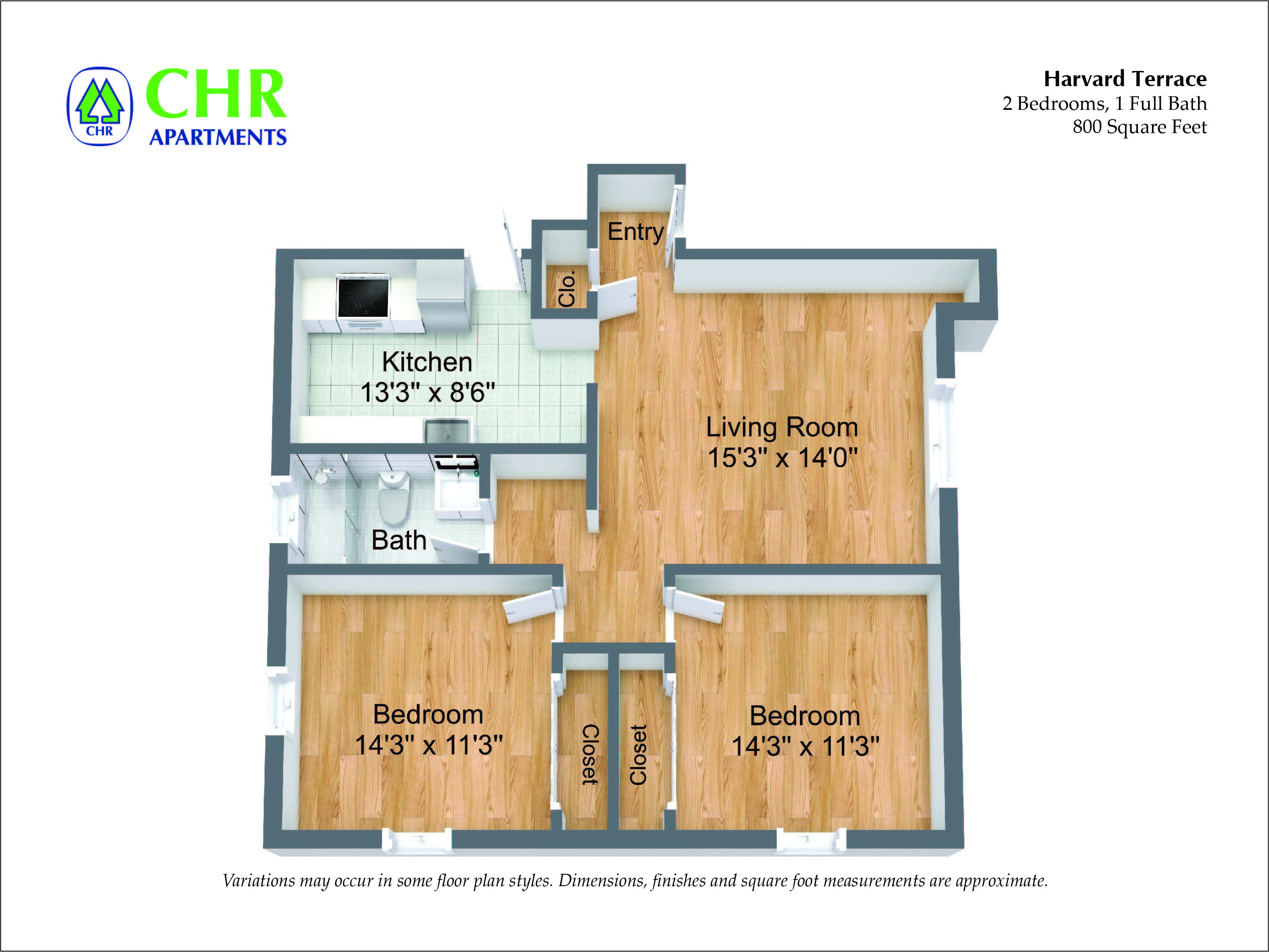 Harvard Terrace - 2 Bed/1 Bath
