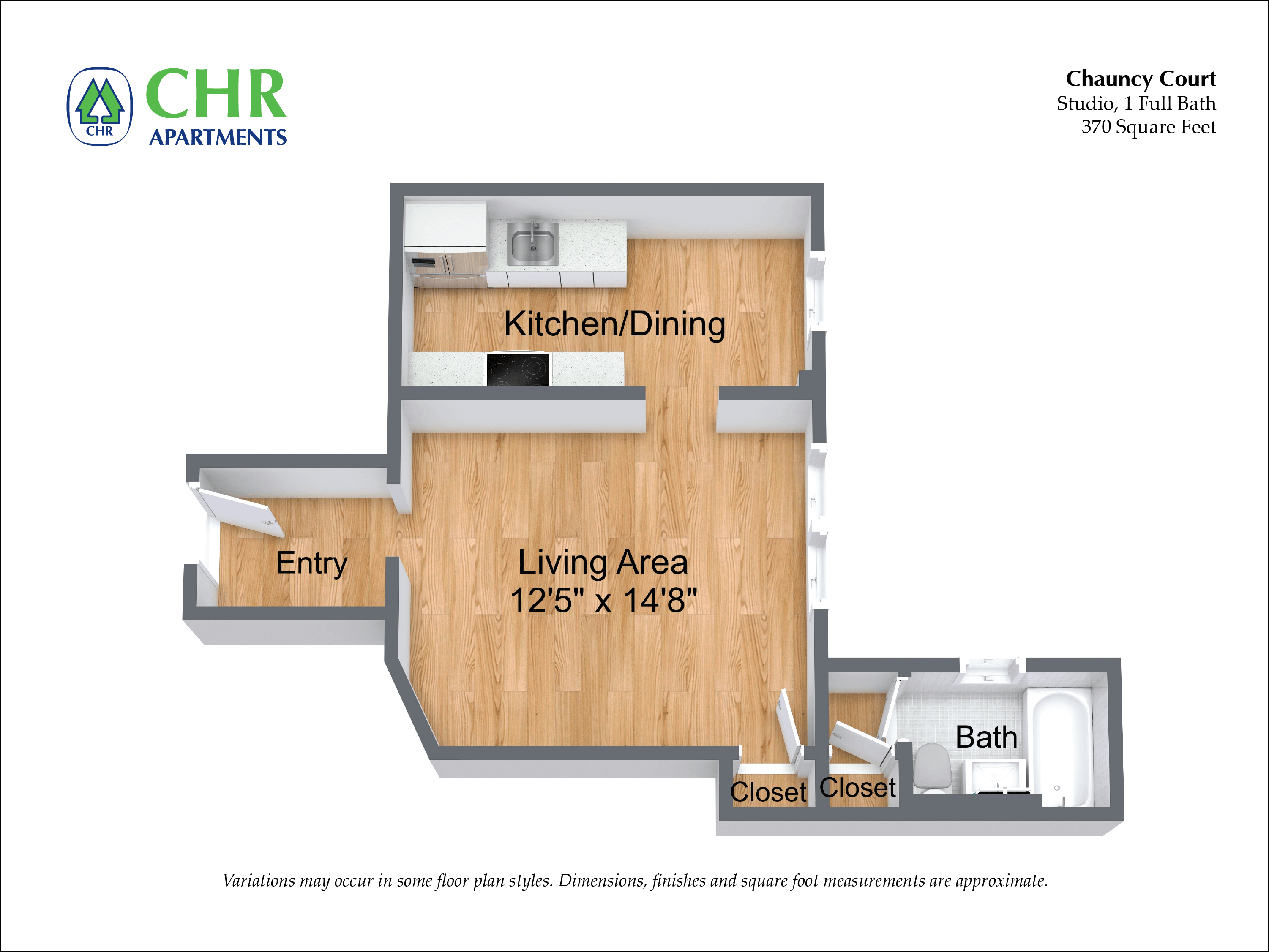Chauncy Court - Studio (Newly Renovated)