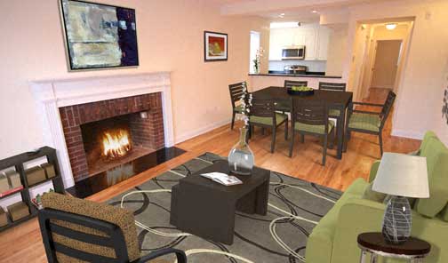 Langdon Square Living Room (55 Langdon)