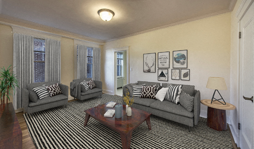 Chauncy Court - Newly Renovated Living Room
