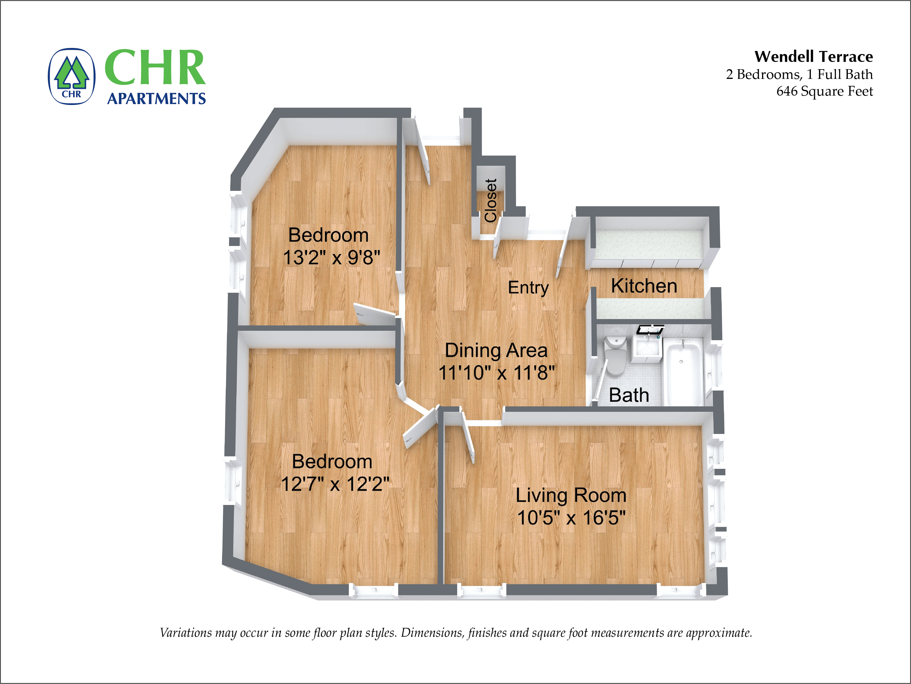 Wendell Terrace - 2 Bedroom