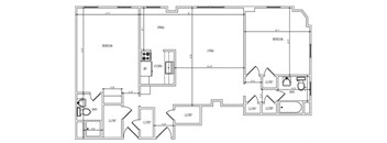 Two Bedroom Two Bath Shaker