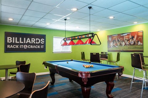 play a game of pool in our game room