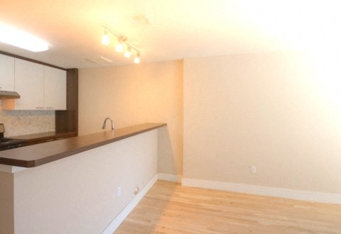 Living room into Kitchen area