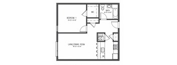 Floor Plan One Bedroom