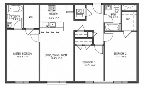 3 Bedroom Floor Plan