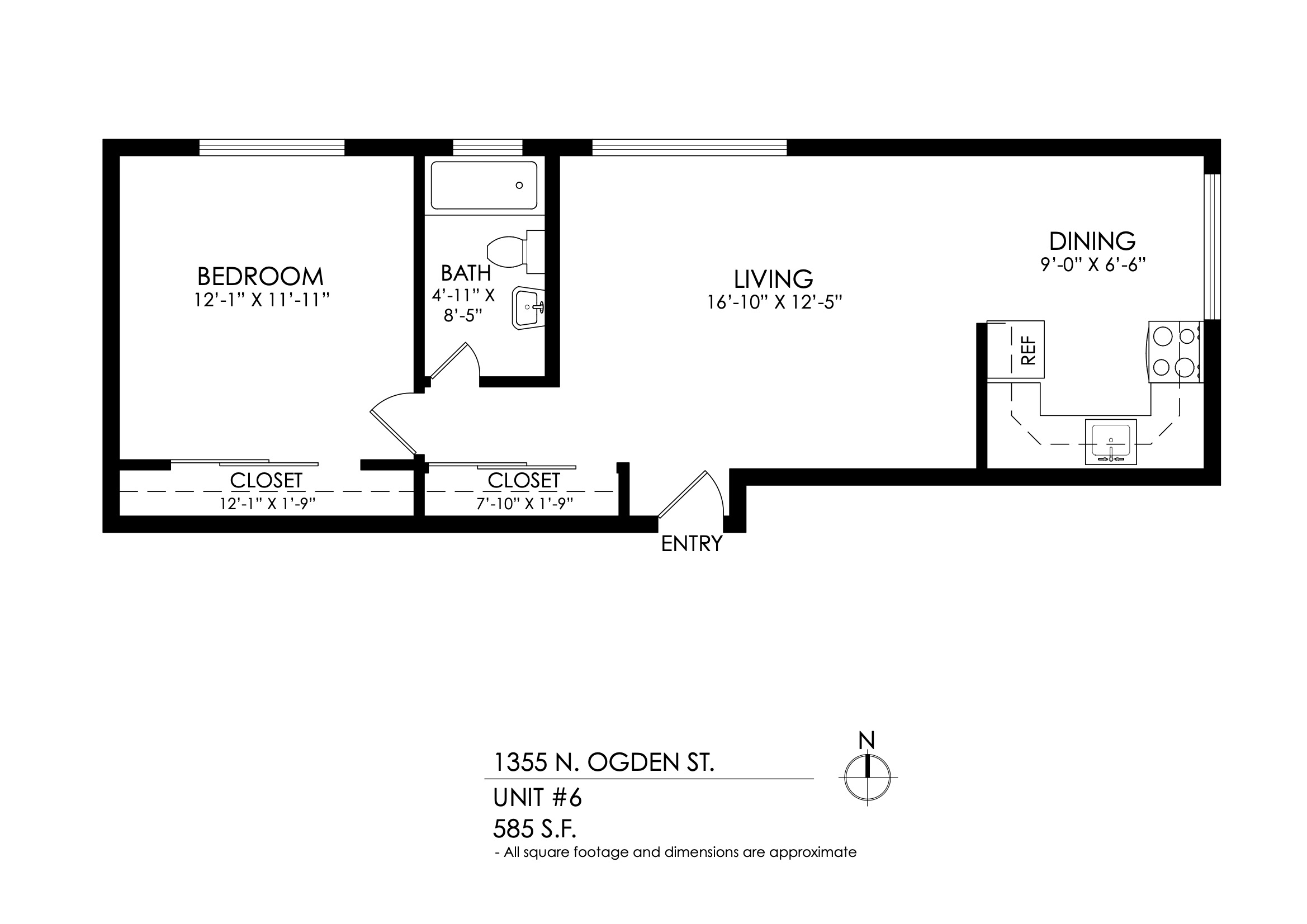 1 Bedroom, 1 Bath