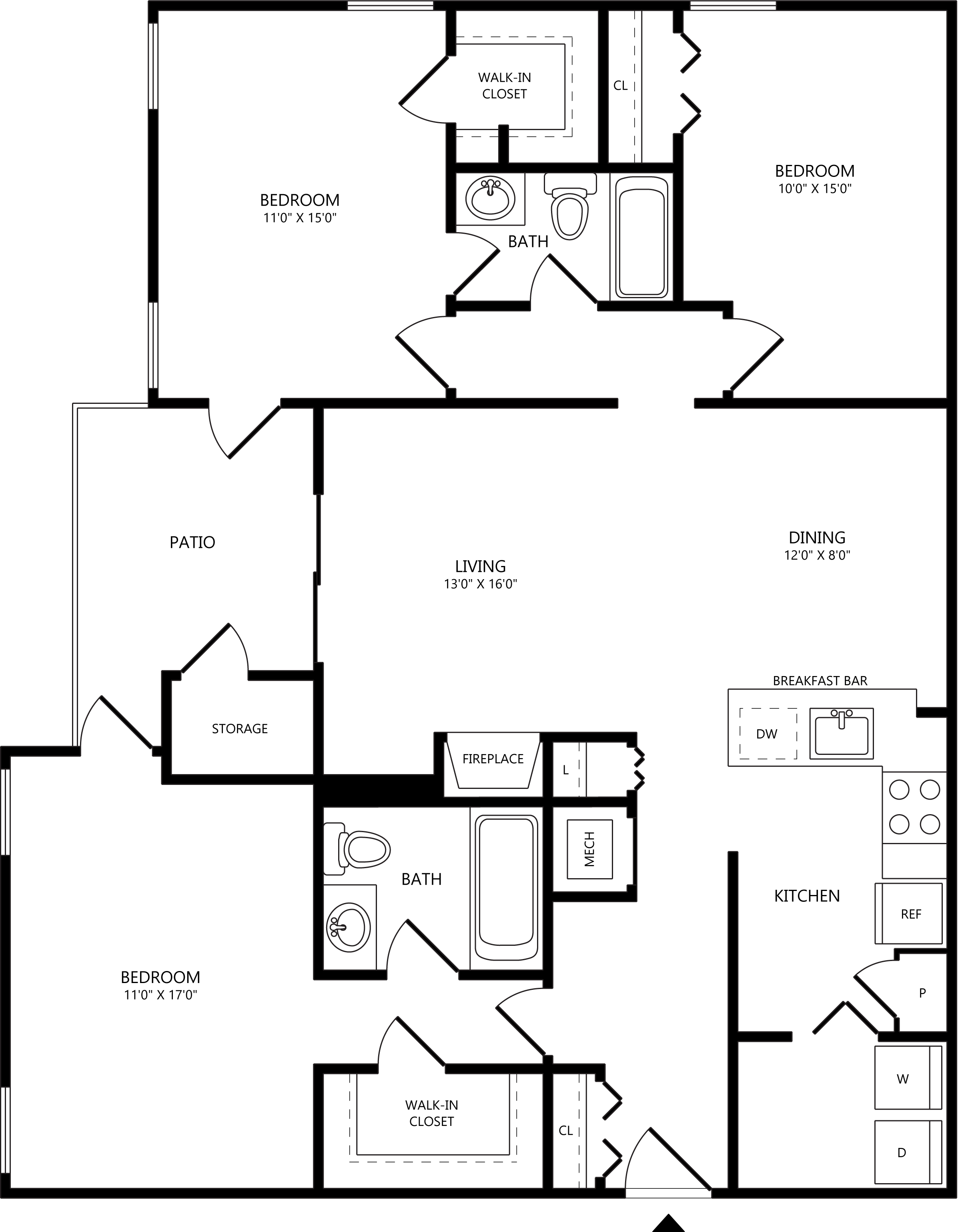 3 Bed/2 Bath-C1