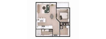 1 Bedroom, 1 Bathroom