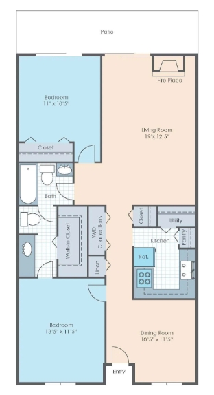 2BR 1Bath