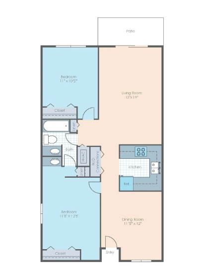 2BR 1Bath