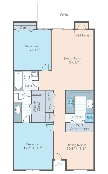 2BR 1.5Bath