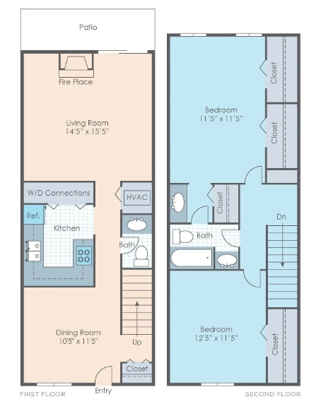 2BR 1.5Bath